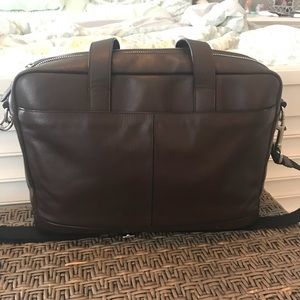 EUC Coach Brown Leather Briefcase